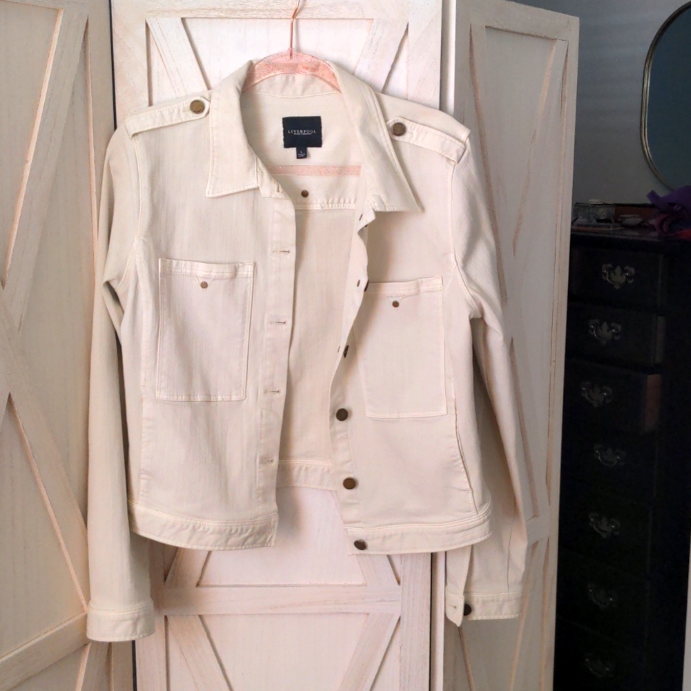 Cream Jean Jacket